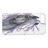 Paarse Mane Case-Mate iPhone Case (Achterkant (Horizontaal))