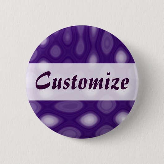 Paarse Mania Ronde Button 5,7 Cm (Voorkant)