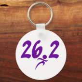 Paarse marathon 26.2 sleutelhanger (Voorkant)