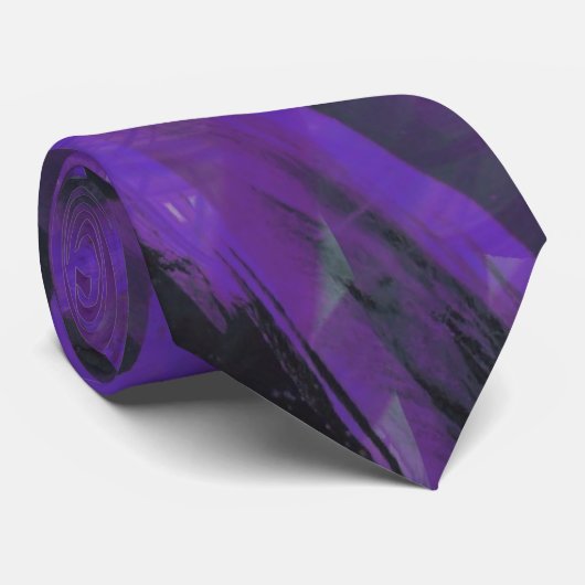 Paarse Marble Jazz Stropdas (Opgerold)