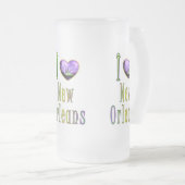 Paarse Mardi Gras JS Matglas Bierpul (Voorkant rechts)