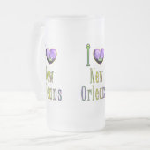 Paarse Mardi Gras JS Matglas Bierpul (Voorkant links)