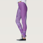 Paarse Marmer Abstract Leggings (Links)