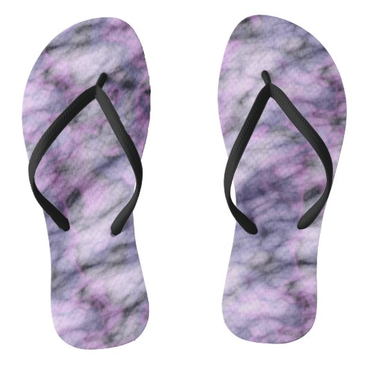 Paarse Marmer Abstract Teenslippers (Voetbed)