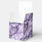 Paarse marmer bedankdoosjes (Geopend)