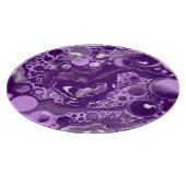 Paarse marmer fluid Art-cellen Snijplank (Hoek)