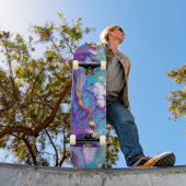 Paarse marmer skateboard