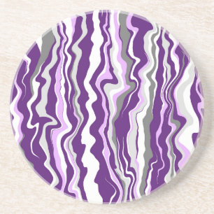 Paarse marmer-tapijtschelp zandsteen onderzetter