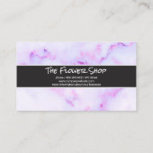 Paarse marmer textuur achtergrond visitekaartje (Achterkant)