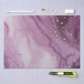 Paarse marmering tissuepapier (Craft)