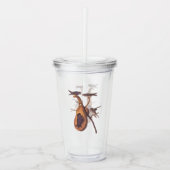 Paarse Martin Audubon Bird Family and Gourd Home Acryl Drinkbeker (Voorkant)