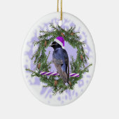 Paarse Martin Holiday Keramisch Ornament (Rechts)