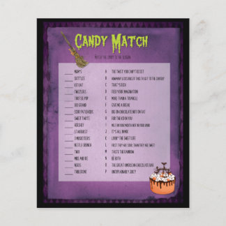 Paarse Mash Halloween Snoep Match