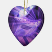 Paarse Masquerade Love Keramisch Ornament (Links)