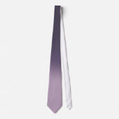 Paarse Mauve Ombre Elegant Gradient Stropdas (Voorkant)