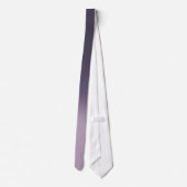 Paarse Mauve Ombre Elegant Gradient Stropdas (Achterkant)