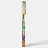 Paarse Mauve Roze Groen Goud Marmeren Kunstpatroon Case-Mate iPhone Case (Achterkant / Rechts)