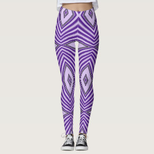 Paarse Maze Leggings