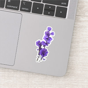 Paarse Mealycup Salie Bloem Sticker