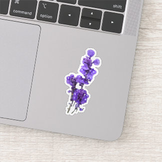 Paarse Mealycup Salie Bloem Sticker