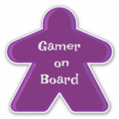 Paarse meeple sticker (Voorkant)