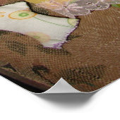 Paarse meisjeskamer lap pop kleurrijke speelgoedpo poster (Hoek)