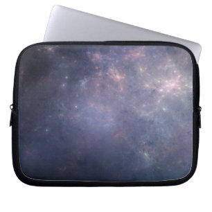 Paarse melkweg met sterren laptop sleeve