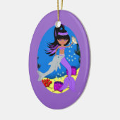 Paarse Mermaid Ornament (Links)