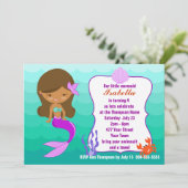 Paarse mermaidepool kaart (Staand voorkant)