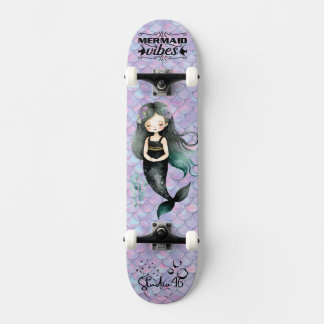 Paarse mermaïdvirussen skateboard