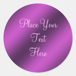 Paarse Metallic Faux Folie  Sticker