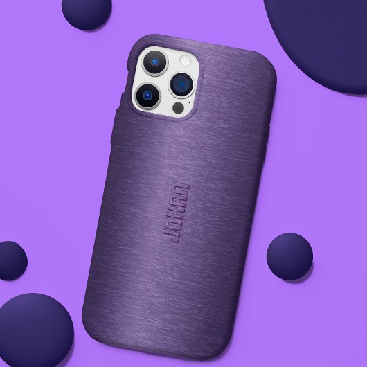 Paarse metallische achtergrond Case-Mate iPhone case