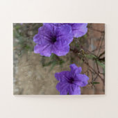 Paarse Mexicaanse Petunie Ruellia Simplex Bloemen Legpuzzel (Horizontaal)
