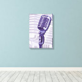 Paarse  microfooncanvas afdrukken (Insitu (Houten vloer))