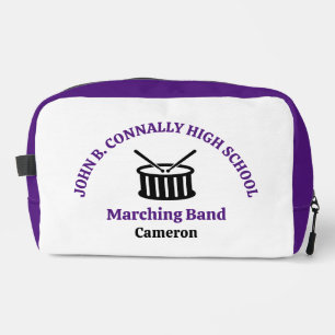 Paarse middelbare school marchingband gepersonalis toilettasje