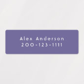 Paarse middeldiwaterbestendige kleefetiketten van  labels (Design 1)