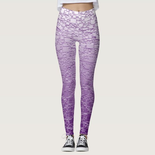 Paarse mini-Tegel met Fade Mini Leggings (Voorkant)