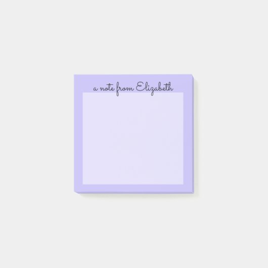 Paarse minimale lavendel post-it® notes (Voorkant)