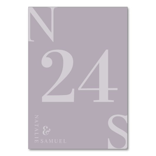 Paarse minimalistische & elegante eenvoudige gewaa kaart (Achterkant)