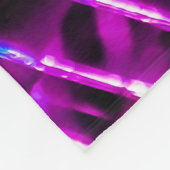 Paarse Mirror Disco Ball Fleece Deken (Hoek)