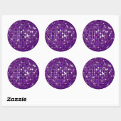 PAARSE MIRROR DISCO BALL RONDE STICKER (Vel)