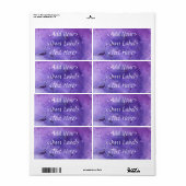 Paarse Mist Custom Address Mailing Labels 2 (Full Sheet)