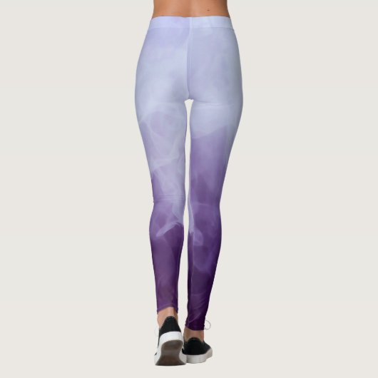 Paarse Mist Mysterieuze Mist Smoky Halloween Leggings (Achterkant)