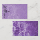 Paarse Misty Abstracte Visitekaartjes 0002 (Voorkant / Achterkant)