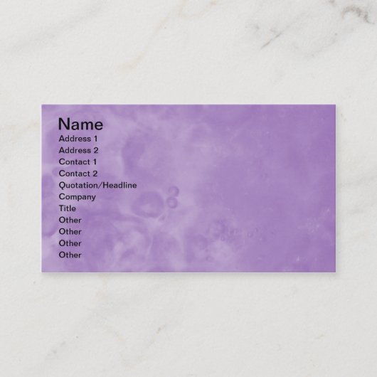 Paarse Misty Abstracte Visitekaartjes 0002 (Voorkant)
