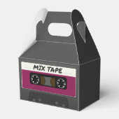 Paarse Mix-tape: 80 en 90-inch geïnspireerd cadeau Bedankdoosjes (Achterkant)