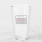 Paarse Mix-tape: 80 en 90-inch geïnspireerd cadeau Glas (Achterkant)