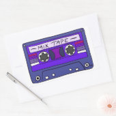 Paarse Mix Tape Sticker (Envelop)