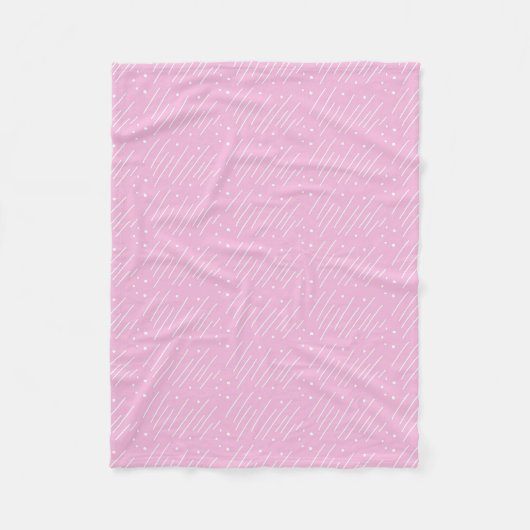Paarse Mod Fleece Blanket Deken (Voorkant)