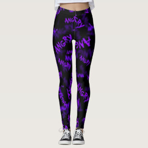 Paarse Mode Meisjessport Leggings